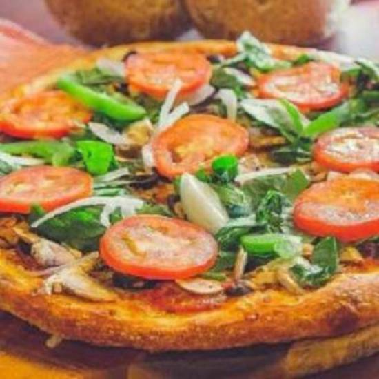 Order Vegetarian Pizza food online from New York Pizzeria store, Houston on bringmethat.com