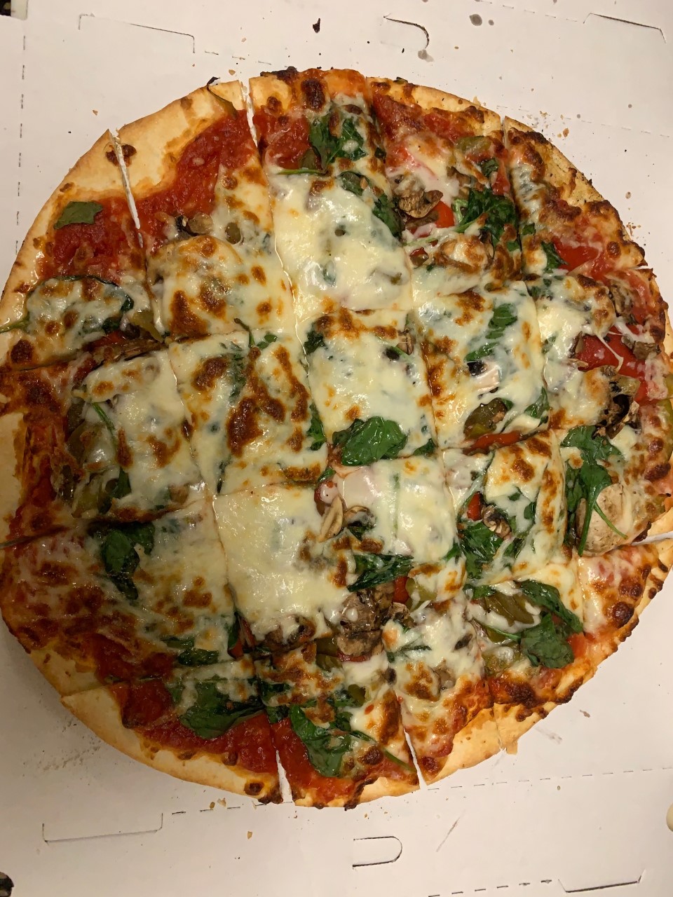 Order Cousin Vinnie's Thin Crust Pizza food online from Nancy Pizza store, Niles on bringmethat.com