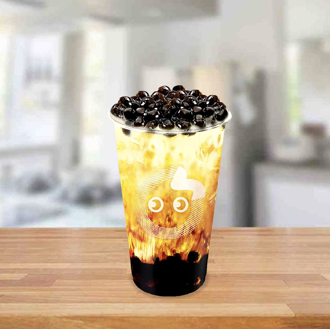 Order Lava Pearl Jasmine Milk Tea food online from Coco Fresh Tea & Juice store, New York on bringmethat.com