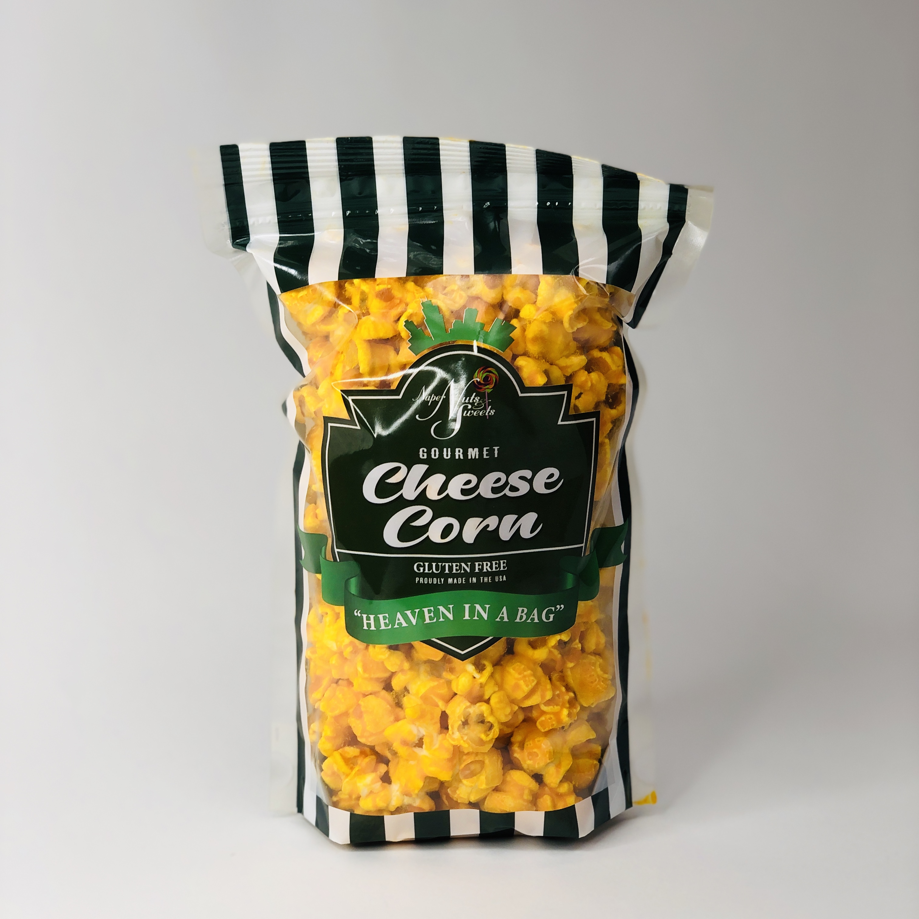 Order Popcorn Small Cheese Corn Bag food online from Naper Nuts & Sweets store, Naperville on bringmethat.com