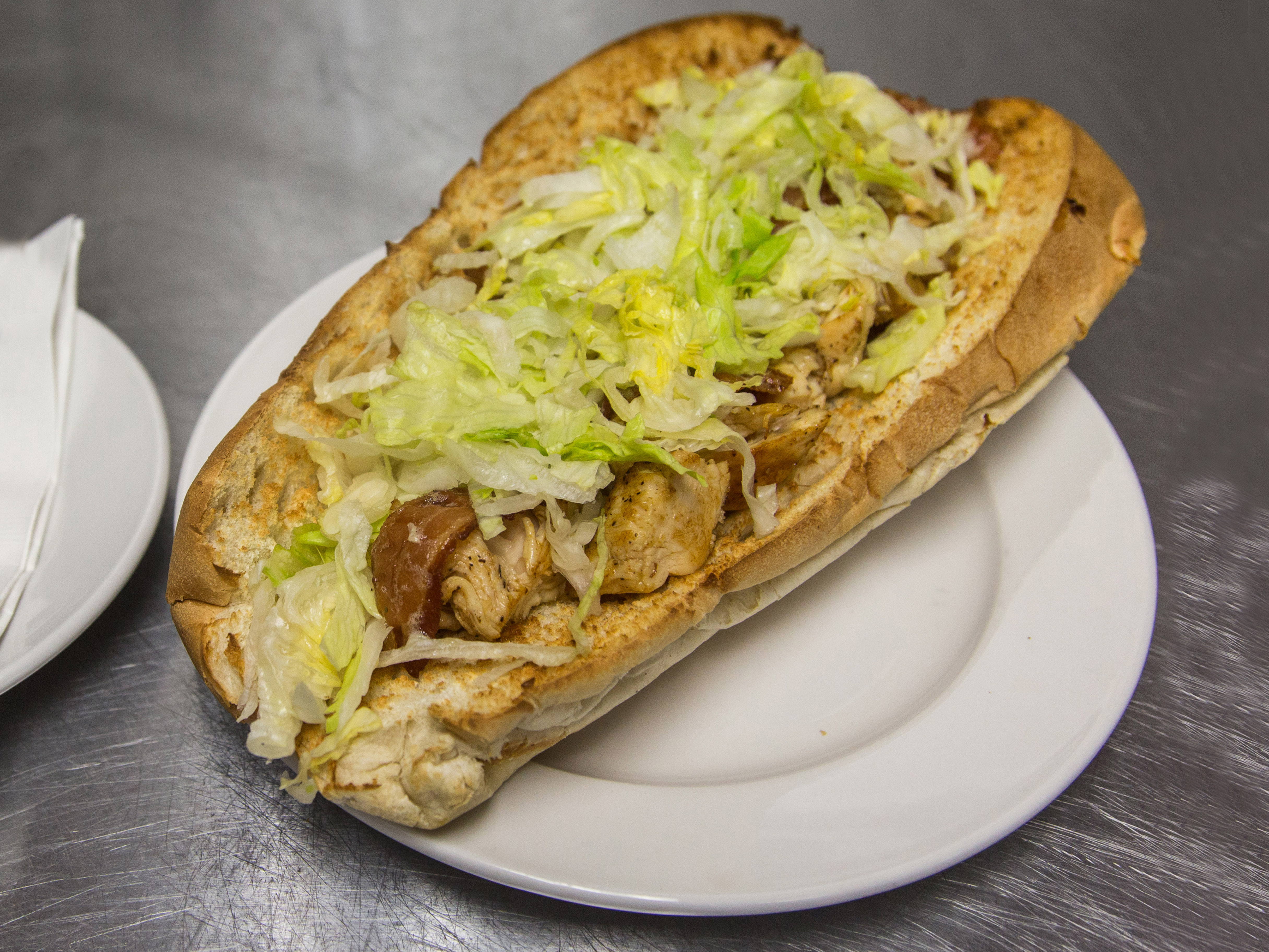 Order Grilled Chicken Grinder food online from Little John's Pizza store, Warwick on bringmethat.com