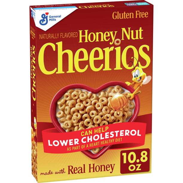 Order 10-15 oz. Honey Nut Cheerios Cereal food online from The Ice Cream Shop store, Providence on bringmethat.com