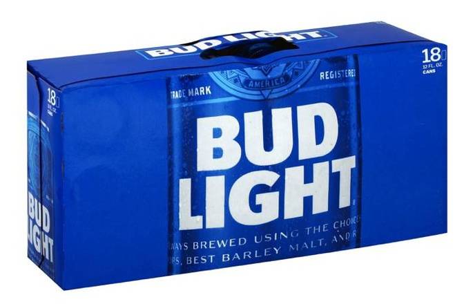 Order Bud Light, 18pk-12oz canned beer (4.2% ABV) food online from Loma Mini Market store, Long Beach on bringmethat.com