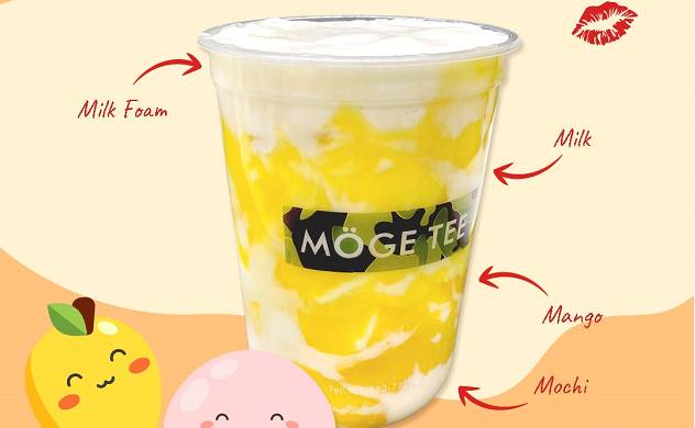 Order Mango Moochi Milk/芒果糯唧唧 food online from moge tea store, Quincy on bringmethat.com