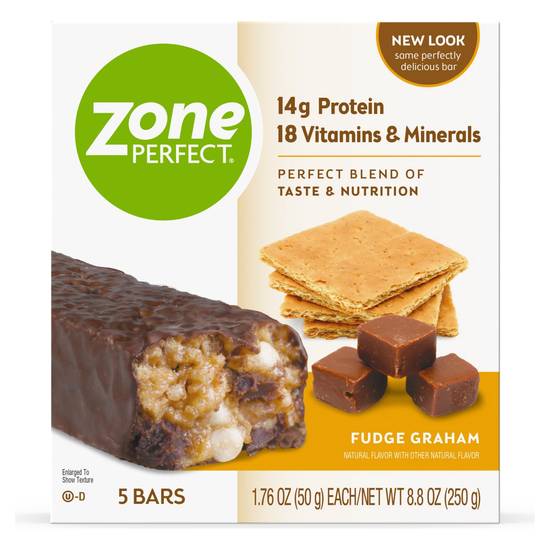 Order ZonePerfect Protein Bar Fudge Graham (1.76 oz x 5 ct) food online from Rite Aid store, Mckinleyville on bringmethat.com