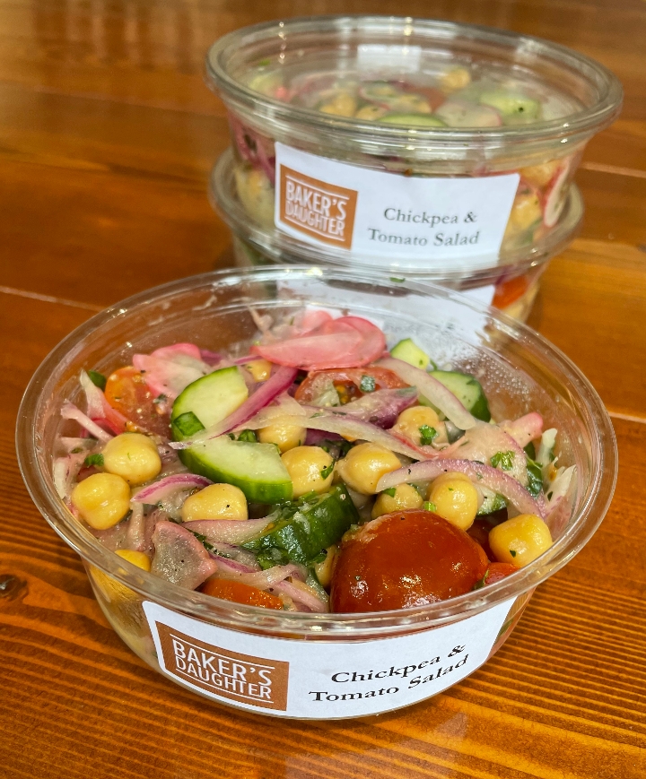 Order Chickpea and Tomato Salad food online from Bakers Daughter store, Washington on bringmethat.com