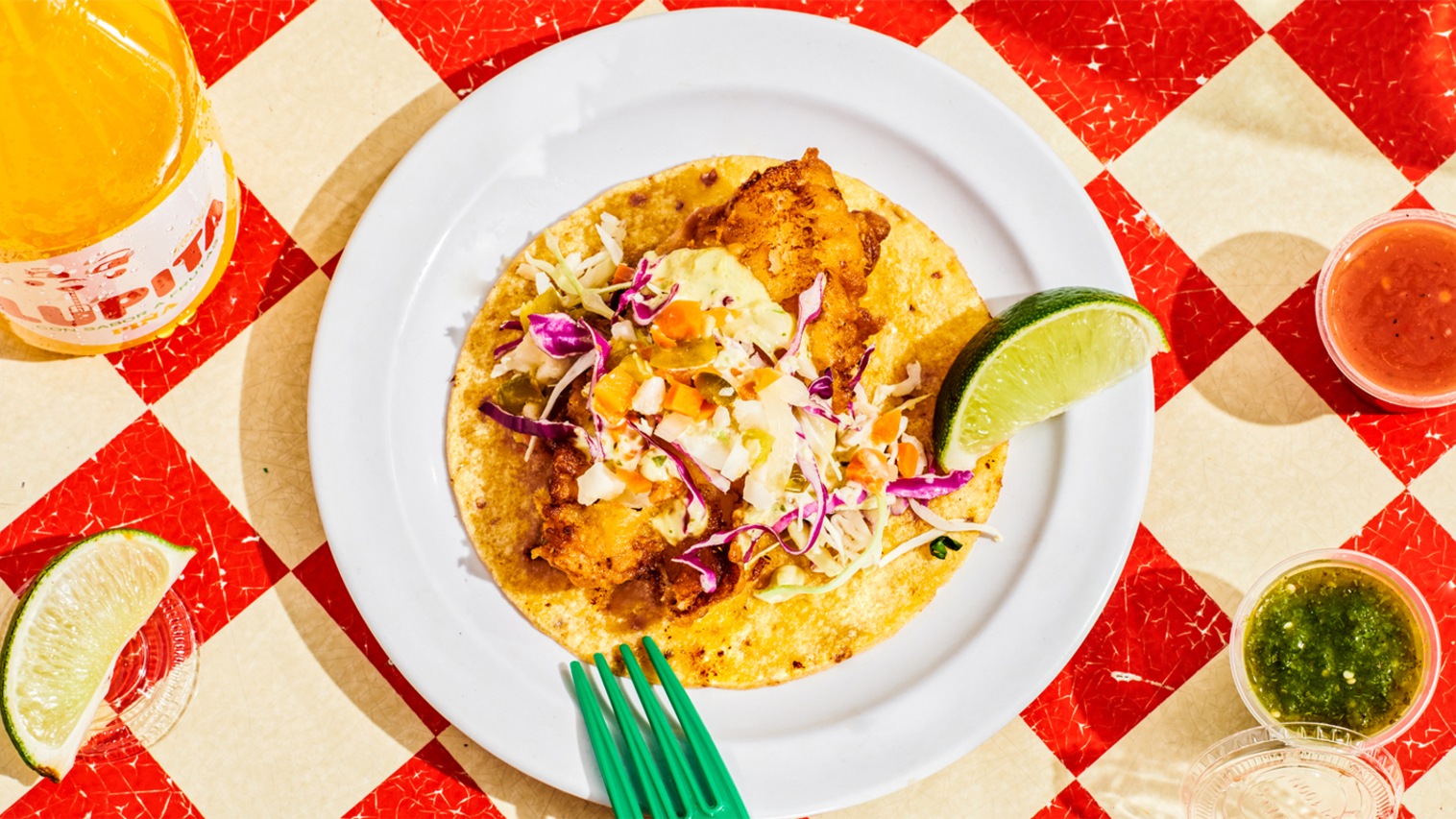 Order Baja Crispy Fish Taco. food online from Tacombi Bleecker Street store, New York on bringmethat.com