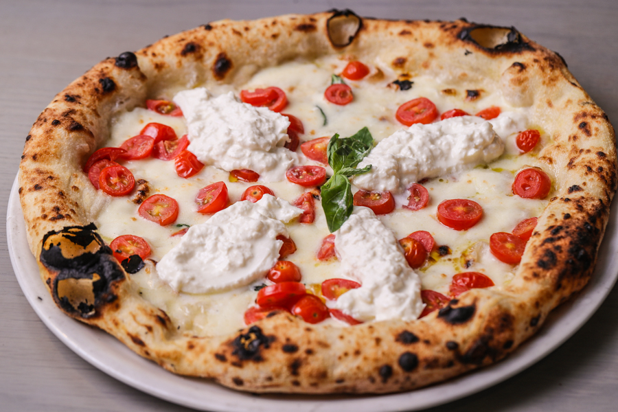 Order 12" Burrata Pizza food online from PizzArte store, New York on bringmethat.com