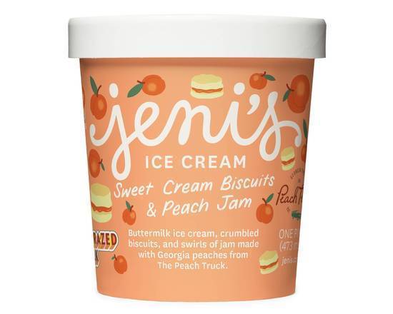 Order Jeni's Sweet Cream Biscuits and Peach Jam food online from All Day Sides  store, Wilmette on bringmethat.com
