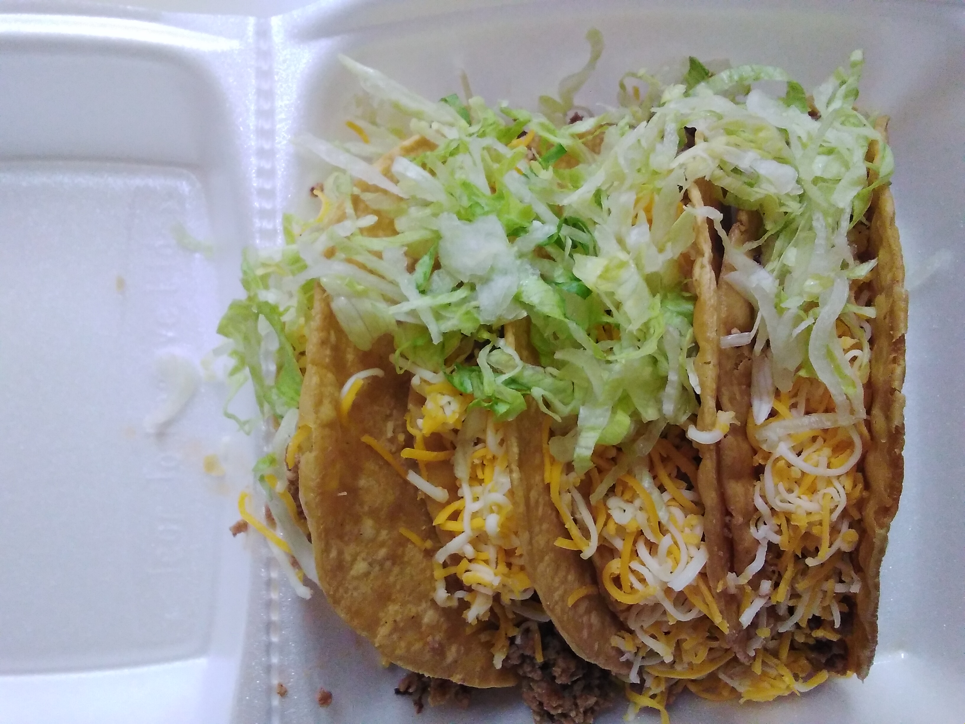 Order 4 ground beef tacos food online from Rolberto Taco Shop store, San Diego on bringmethat.com