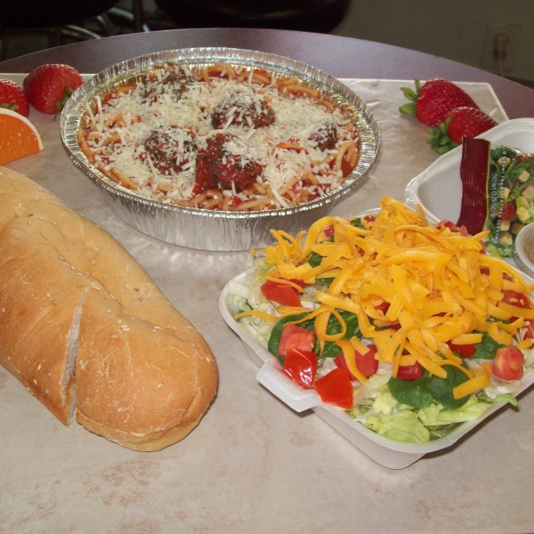 Order Spaghetti and Meatballs food online from Rinaldi Pizza & Sub Shop store, Marne on bringmethat.com