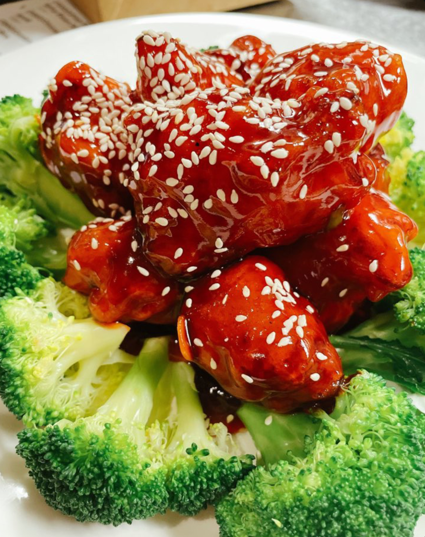 Order Sesame Chicken 芝麻鸡肉 food online from The Mandarin store, Menlo Park on bringmethat.com