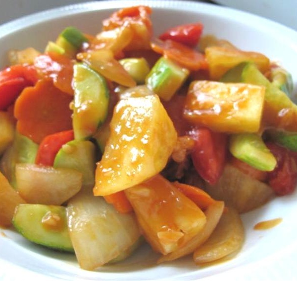 Order 3. Sweet and Sour Vegetables food online from Thai Original Bbq store, Culver City on bringmethat.com