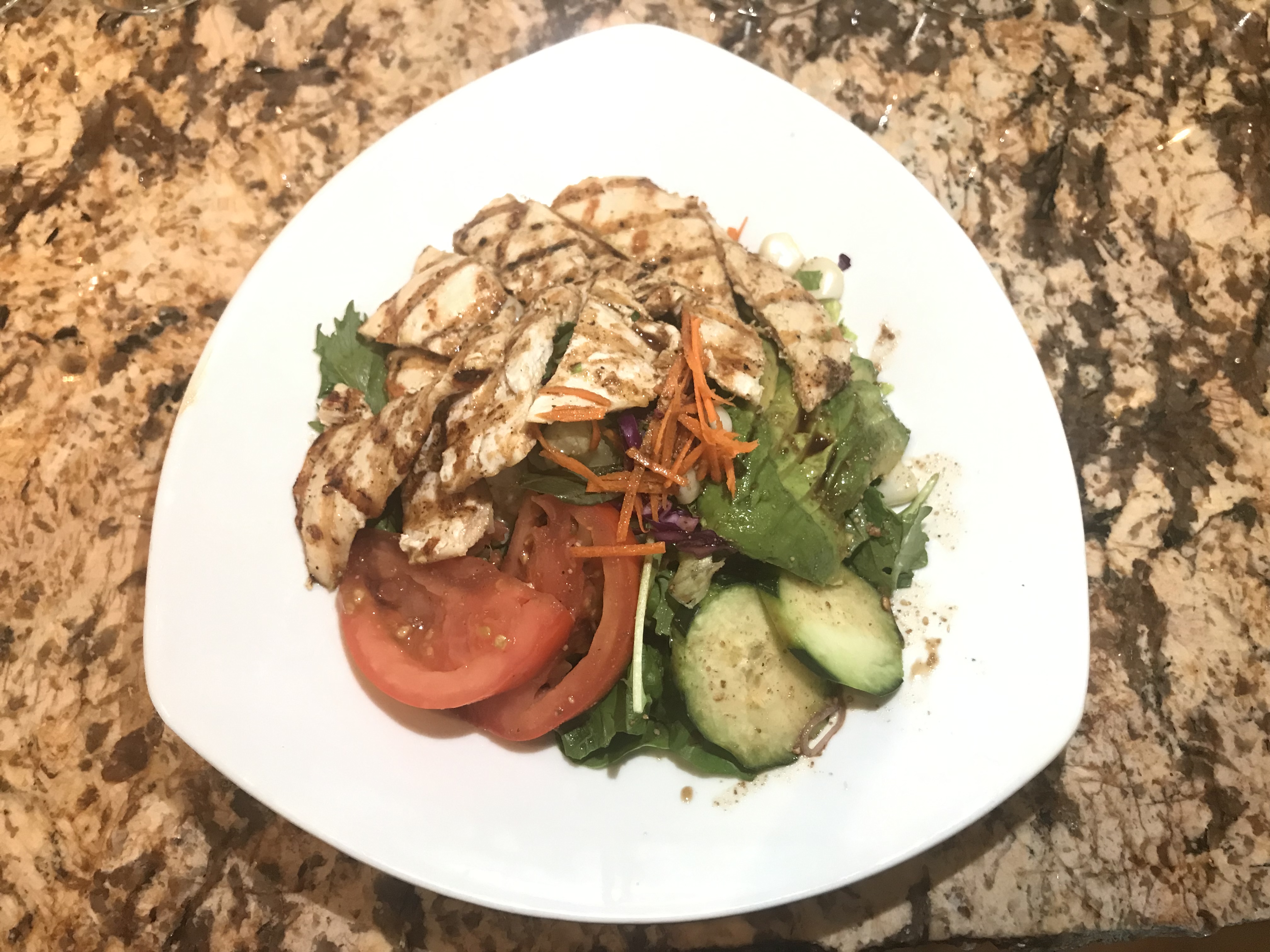 Order Fresh Grilled Chicken Breast Salad food online from Peruvian Ceviche & Salad store, Fountain Valley on bringmethat.com