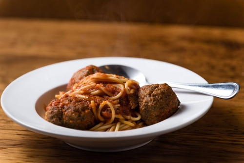 Order Spaghetti & Meatballs food online from Rosti Tuscan Kitchen store, Santa Monica on bringmethat.com