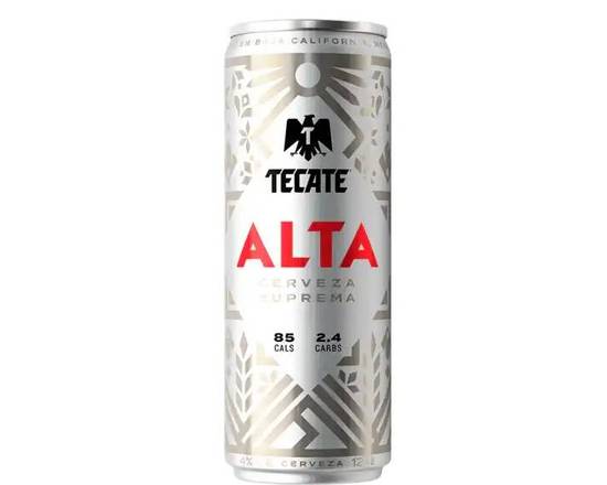 Order Tecate Alta, 24oz can beer (4.0% ABV) food online from Tenderloin Liquor store, San Francisco on bringmethat.com