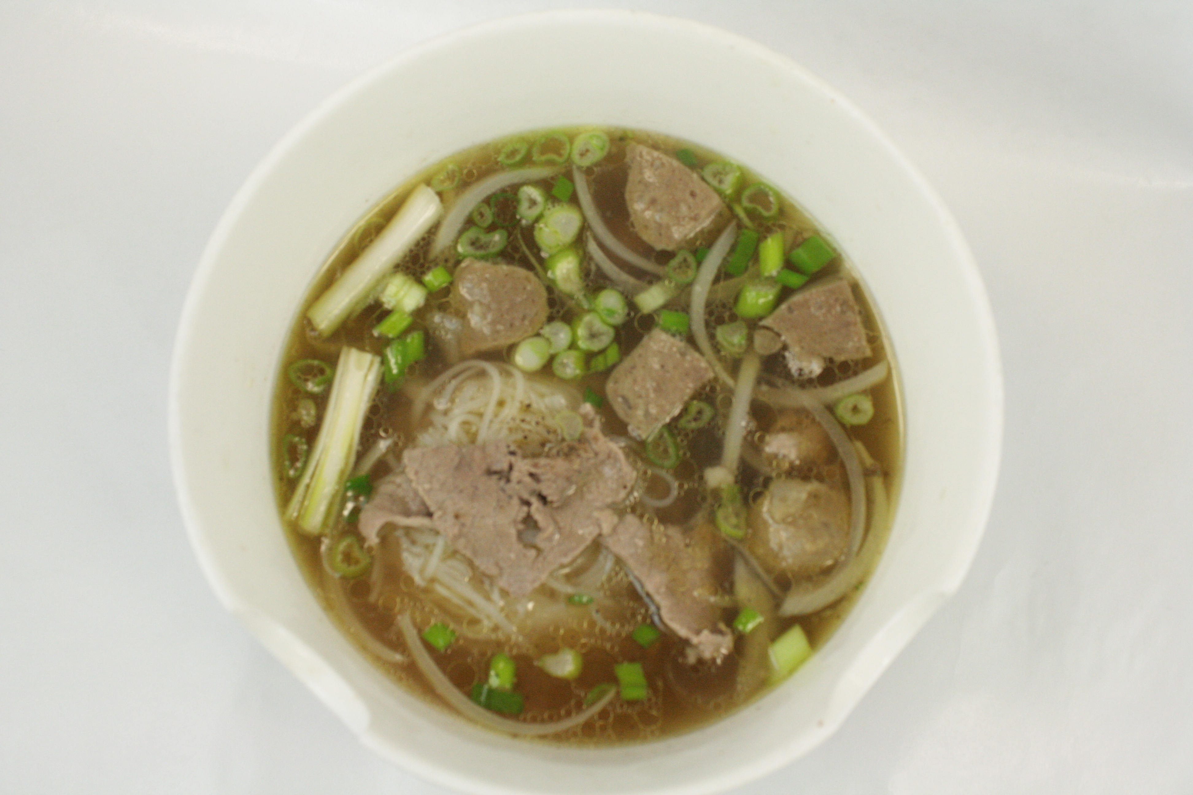 Order Pho Tai Bo Vien - Rice Noodles with Beef Ball and Rare Beef food online from Joyful House store, Saint Louis on bringmethat.com