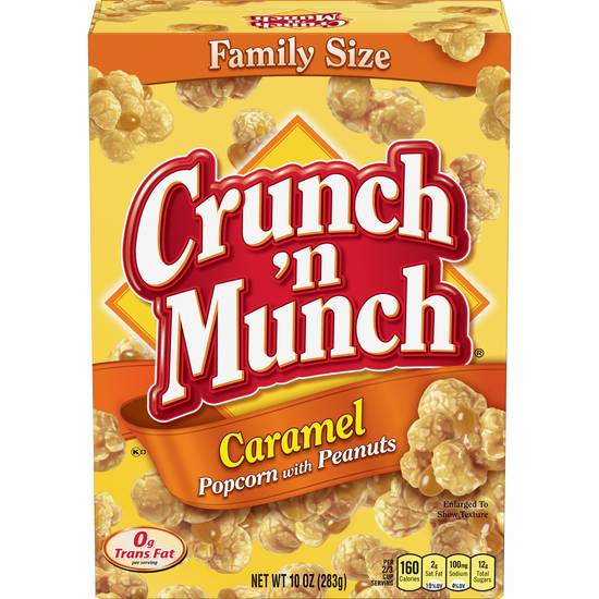 Order Crunch 'N Munch Popcorn with Peanuts Caramel Family Size (10 oz) food online from Rite Aid store, Yamhill County on bringmethat.com
