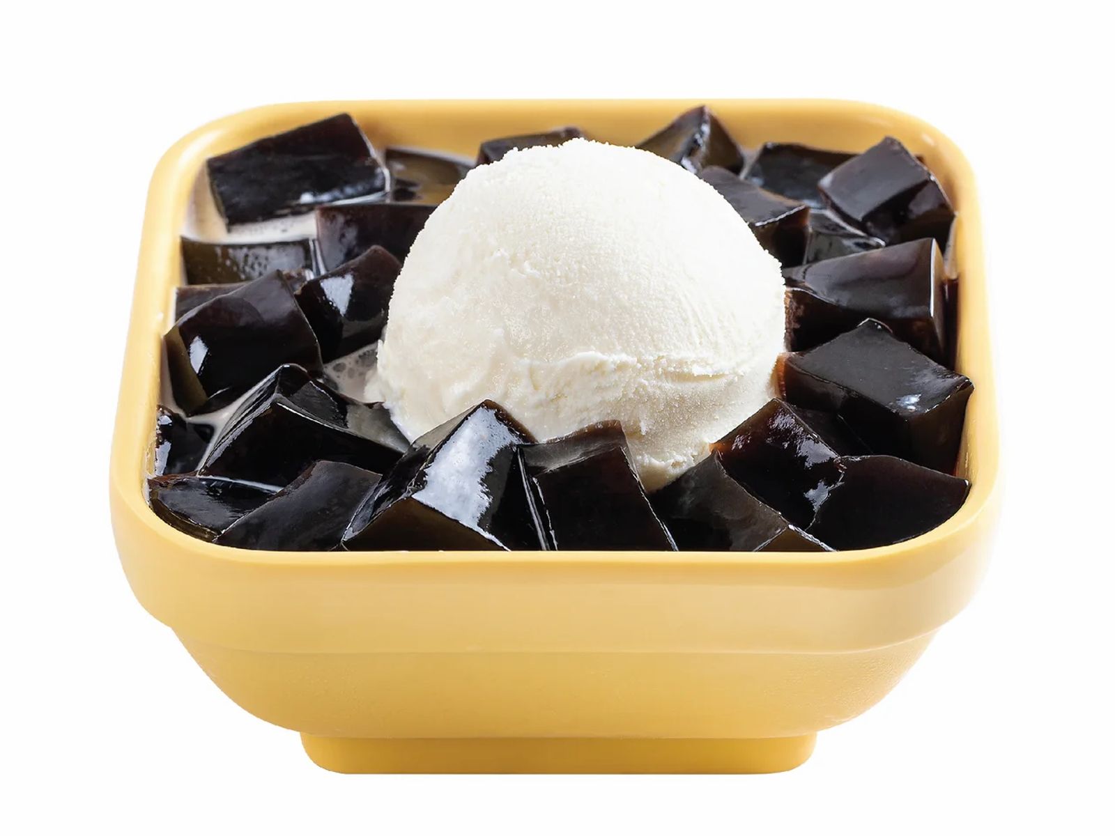 Order V5. Grass Jelly & Vanilla Ice Cream With Vanilla Frost - 雪山涼粉配香草雪糕 food online from Sweethoney Dessert store, Artesia on bringmethat.com