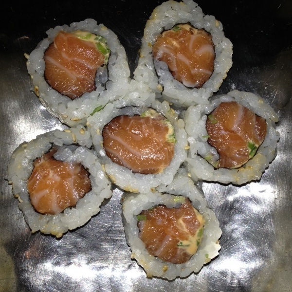 Order Spicy Salmon Maki food online from Coast Sushi store, Chicago on bringmethat.com