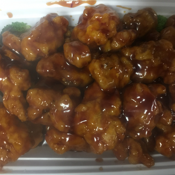 Order A12. Orange Chicken Dinner food online from New Chef store, Baltimore on bringmethat.com