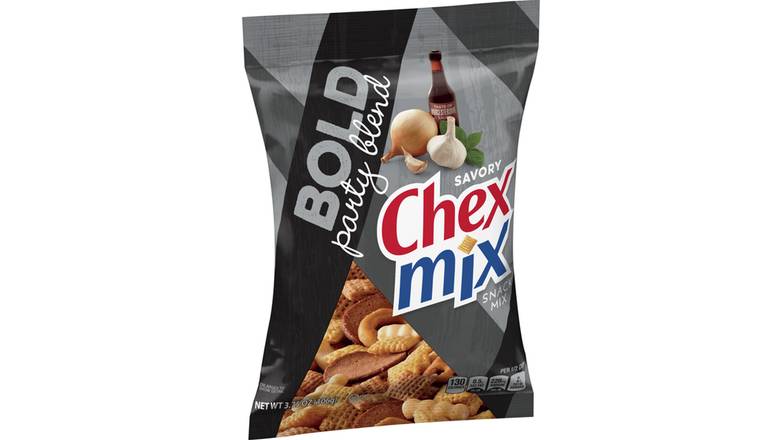 Order Chex Mix Small Bold Party Blend   3.75 oz food online from Valero Food Mart store, Murrayville on bringmethat.com