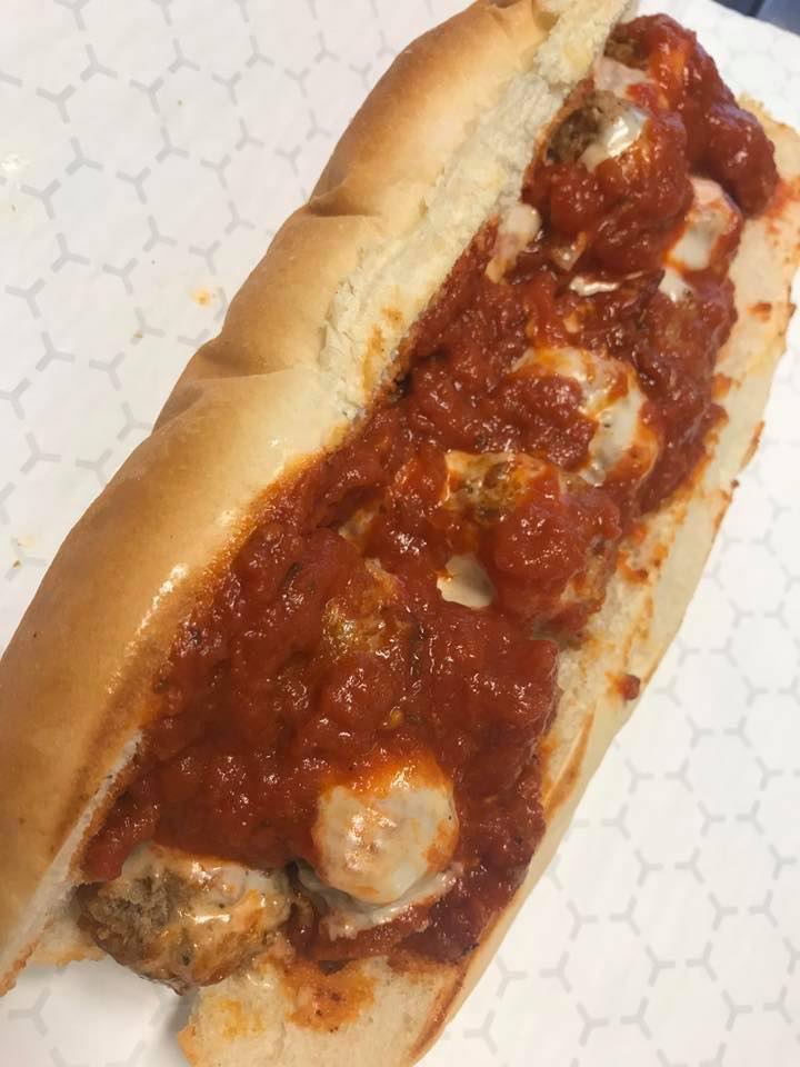 Order Meatball with Cheese food online from Booyah Burgers store, Wyoming on bringmethat.com