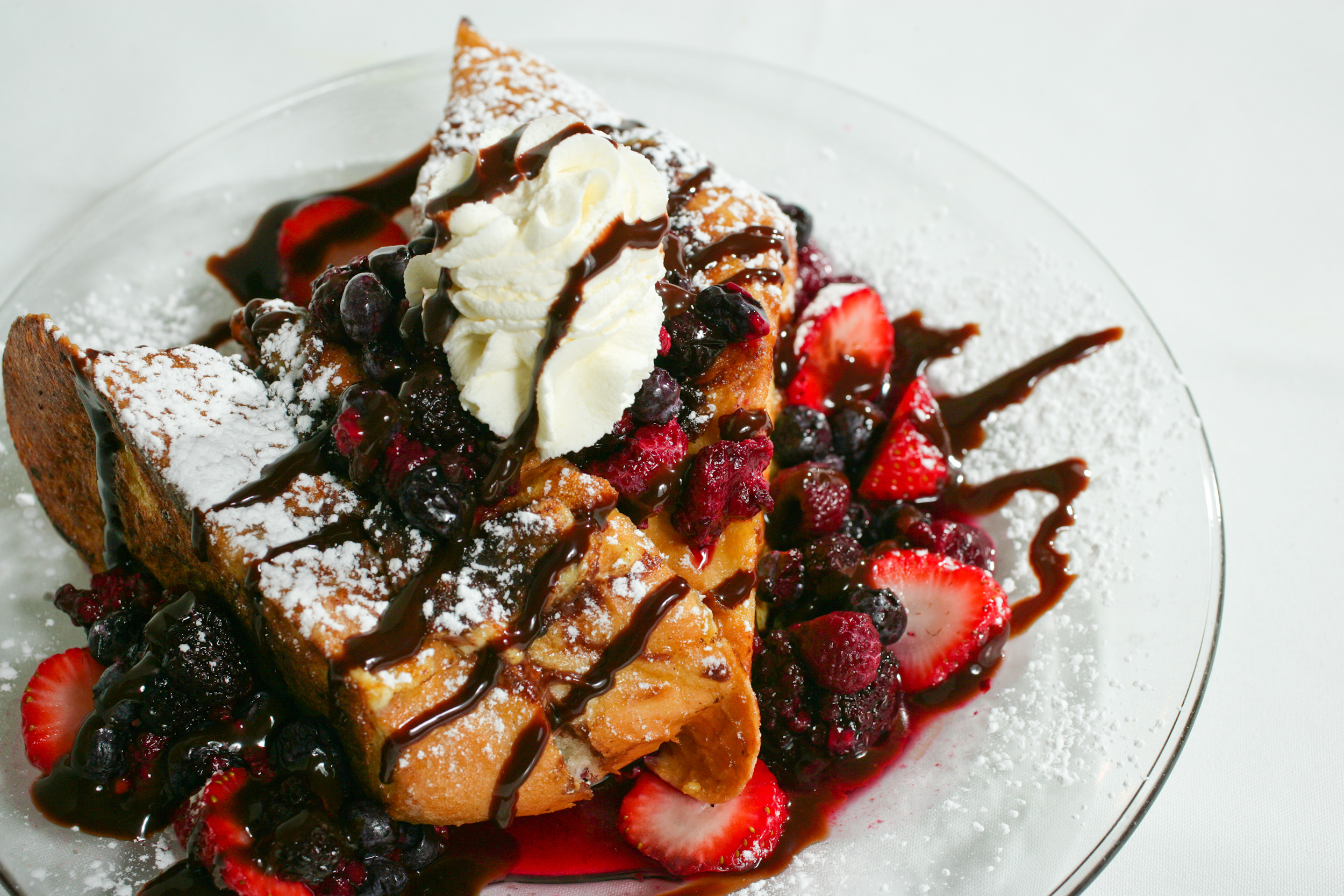 Order Chocolate Very Berry French Toast food online from The Chocolate Gallery Cafe store, Warren on bringmethat.com