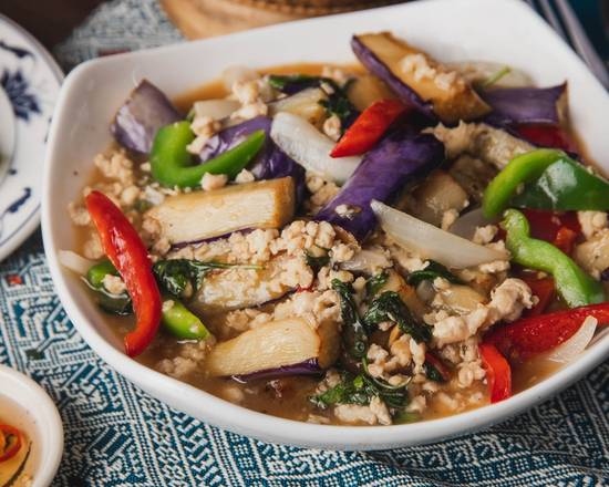 Order Chicken Eggplant food online from Thai Spoons store, Sunnyvale on bringmethat.com