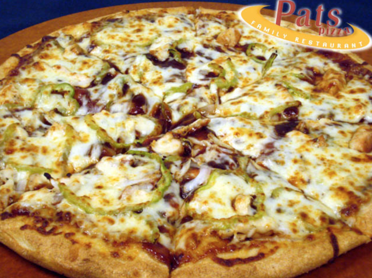 Order BBQ Chicken Pizza food online from Pat Pizza Family Restaurant store, Wilmington on bringmethat.com