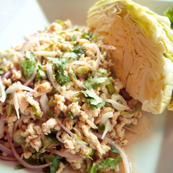 Order Larb Salad food online from Bai Tong Thai Restaurant store, Issaquah on bringmethat.com