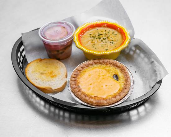 Order Ham & Cheddar Quiche | 9.50 food online from Sweet Tooth Cafe And Bakery store, Ware on bringmethat.com