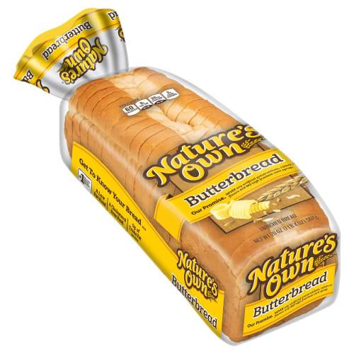 Order Nature's Own · Butter Bread Slices (20 oz) food online from United Supermarkets store, Plainview on bringmethat.com