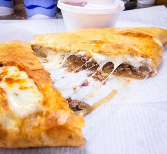 Order Cheesesteak Calzone food online from Slices Pizzeria store, Bel Air on bringmethat.com
