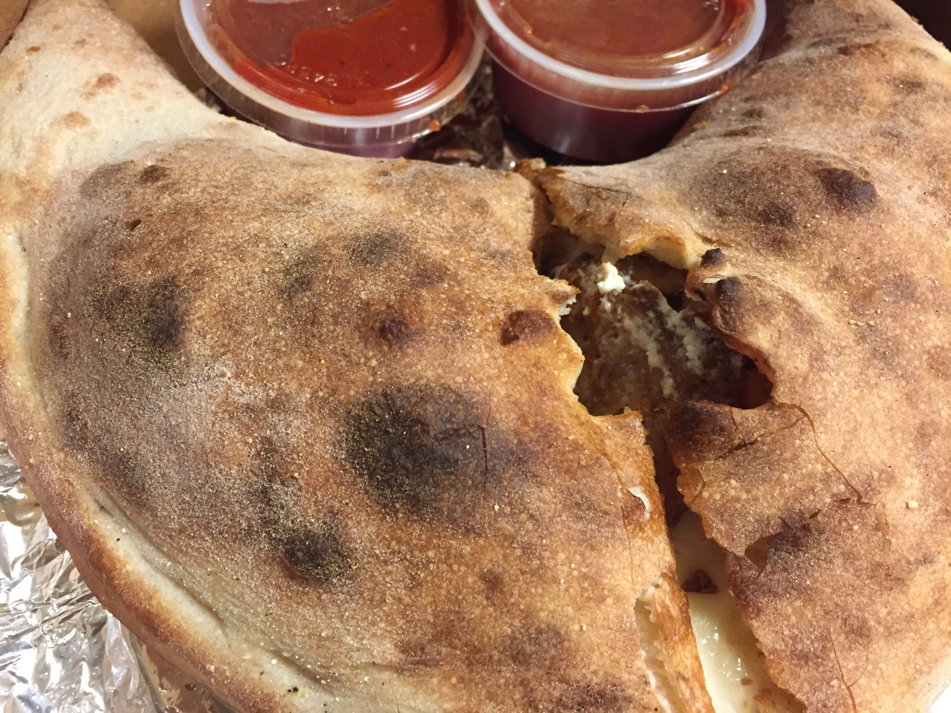 Order * Steak and Cheese Calzone food online from La Befana store, Allston on bringmethat.com
