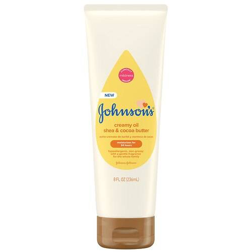Order Johnson's Baby Creamy Oil For Baby With Shea & Cocoa Butter - 8.0 fl oz food online from Walgreens store, Norristown on bringmethat.com