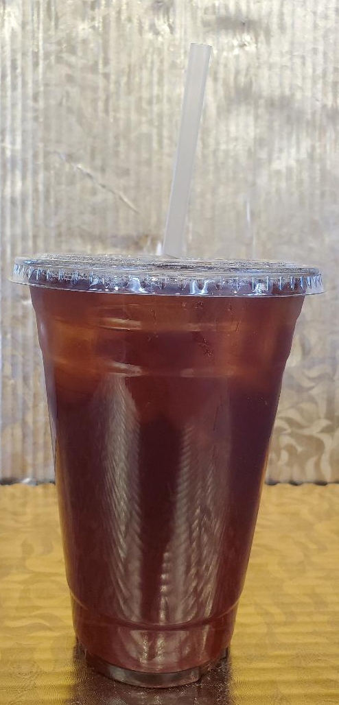 Order 20 oz  Unsweetened Passion Fruit Iced Tea food online from Pastries By Edie store, Canoga Park on bringmethat.com