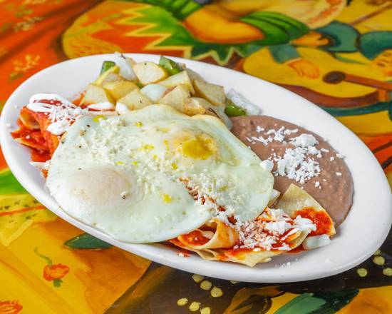 Order Chilaquiles Verdes food online from Benito Tacos And More store, Fort Worth on bringmethat.com