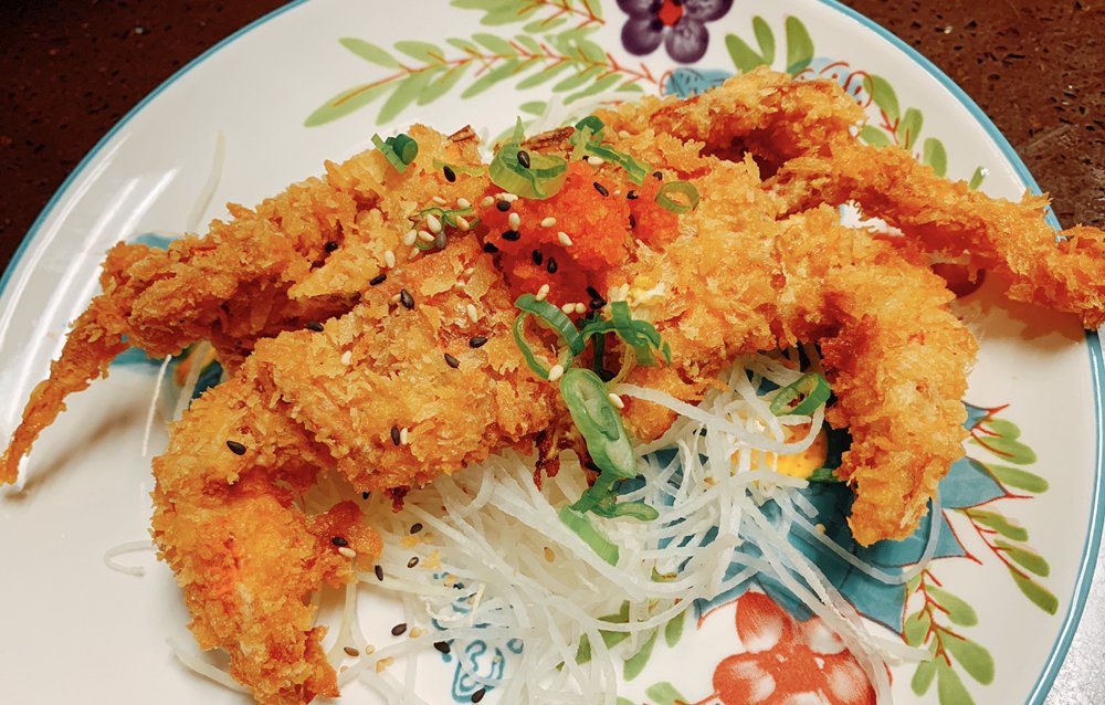 Order soft shell crab appertizer food online from Naked Fish Japanese Restaurant store, Chino Hills on bringmethat.com