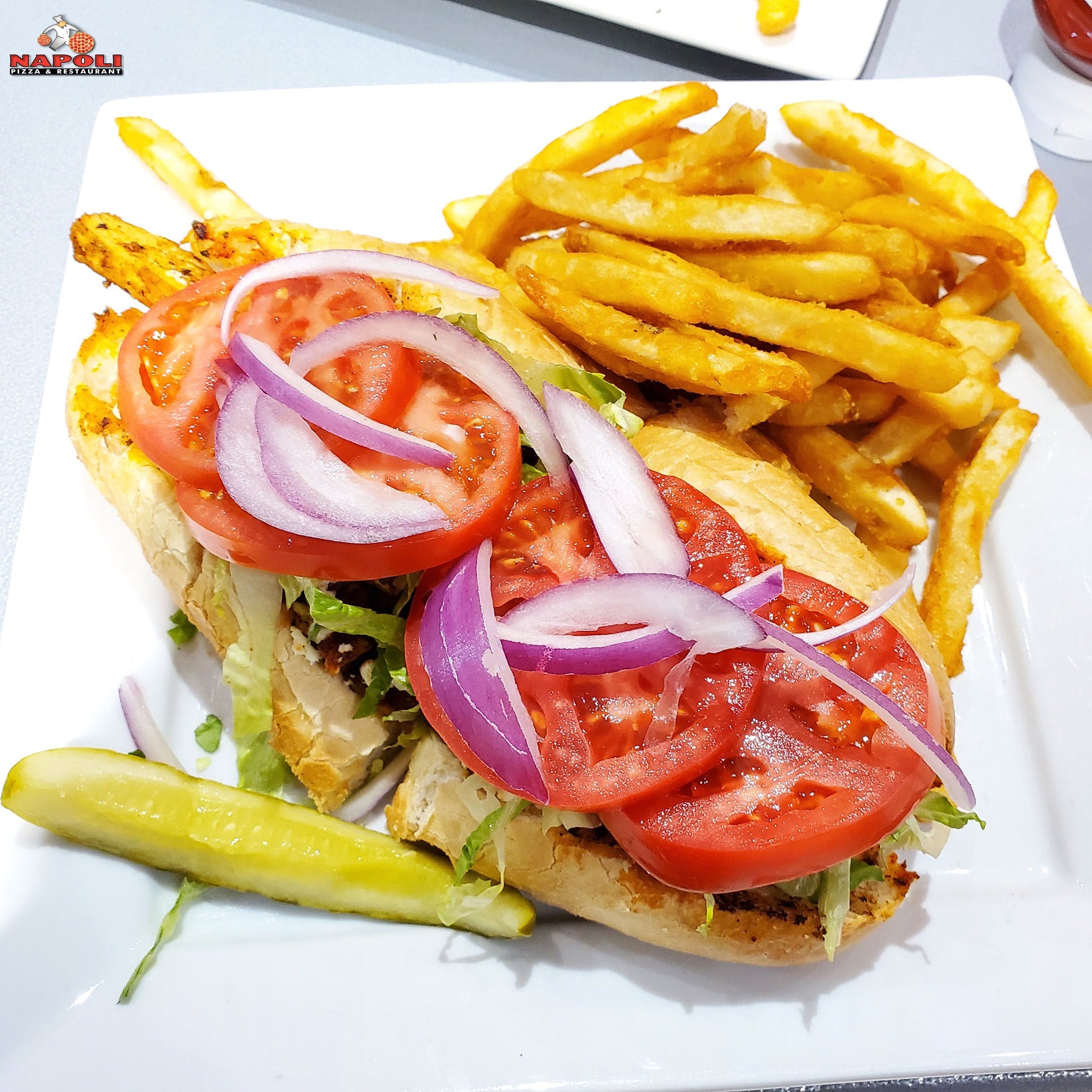 Order Grilled Chicken Sandwich - Sandwich food online from Napoli Pizza store, Henderson on bringmethat.com