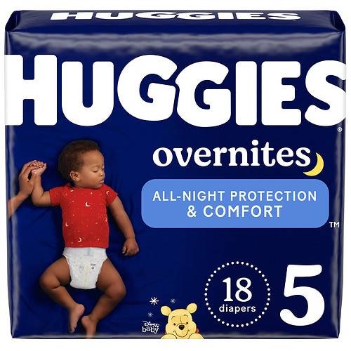 Order Huggies OverNites Nighttime Baby Diapers Size 5 - 18.0 ea food online from Walgreens store, Corona on bringmethat.com