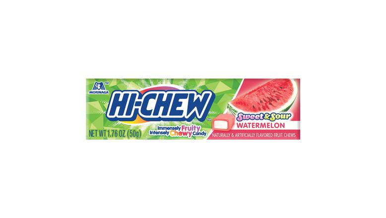 Order Hi-Chew Sweet & Sour Watermelon Chews (1.76 oz) food online from Rite Aid store, Eugene on bringmethat.com