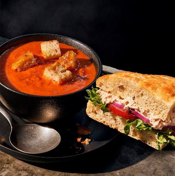Order Tuna Sandwich & Creamy Tomato Soup food online from Panera store, Albany on bringmethat.com
