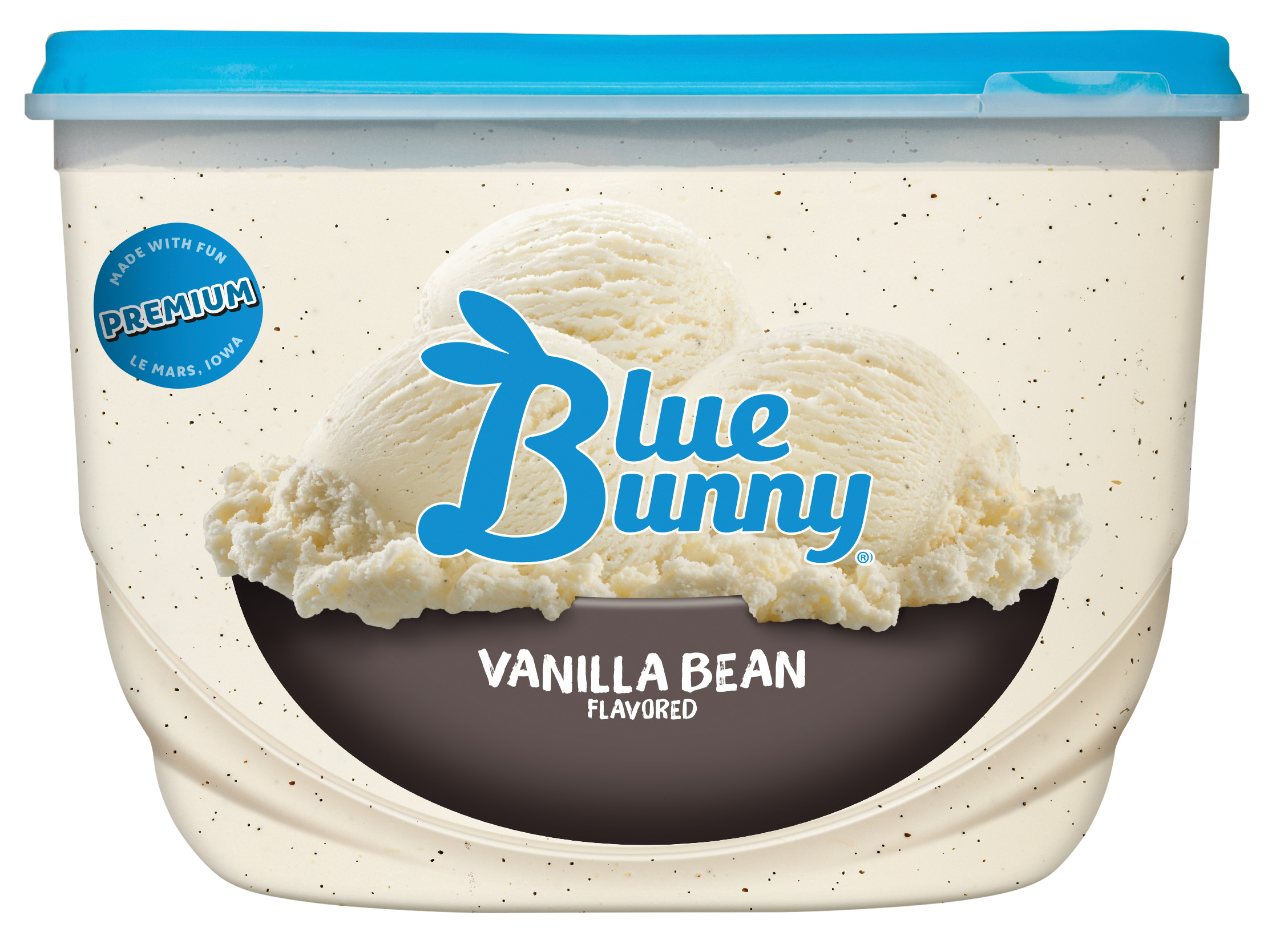 Order Blue Bunny Vanilla Bean 16 fl oz food online from Huck's store, Owensboro on bringmethat.com