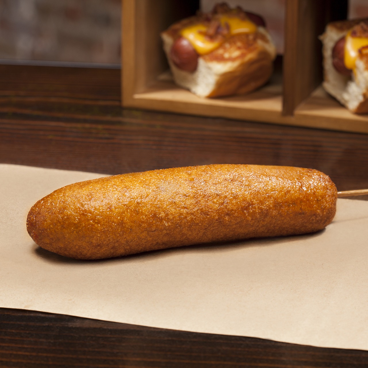 Order Corn Dog food online from Dog Haus store, Houston on bringmethat.com