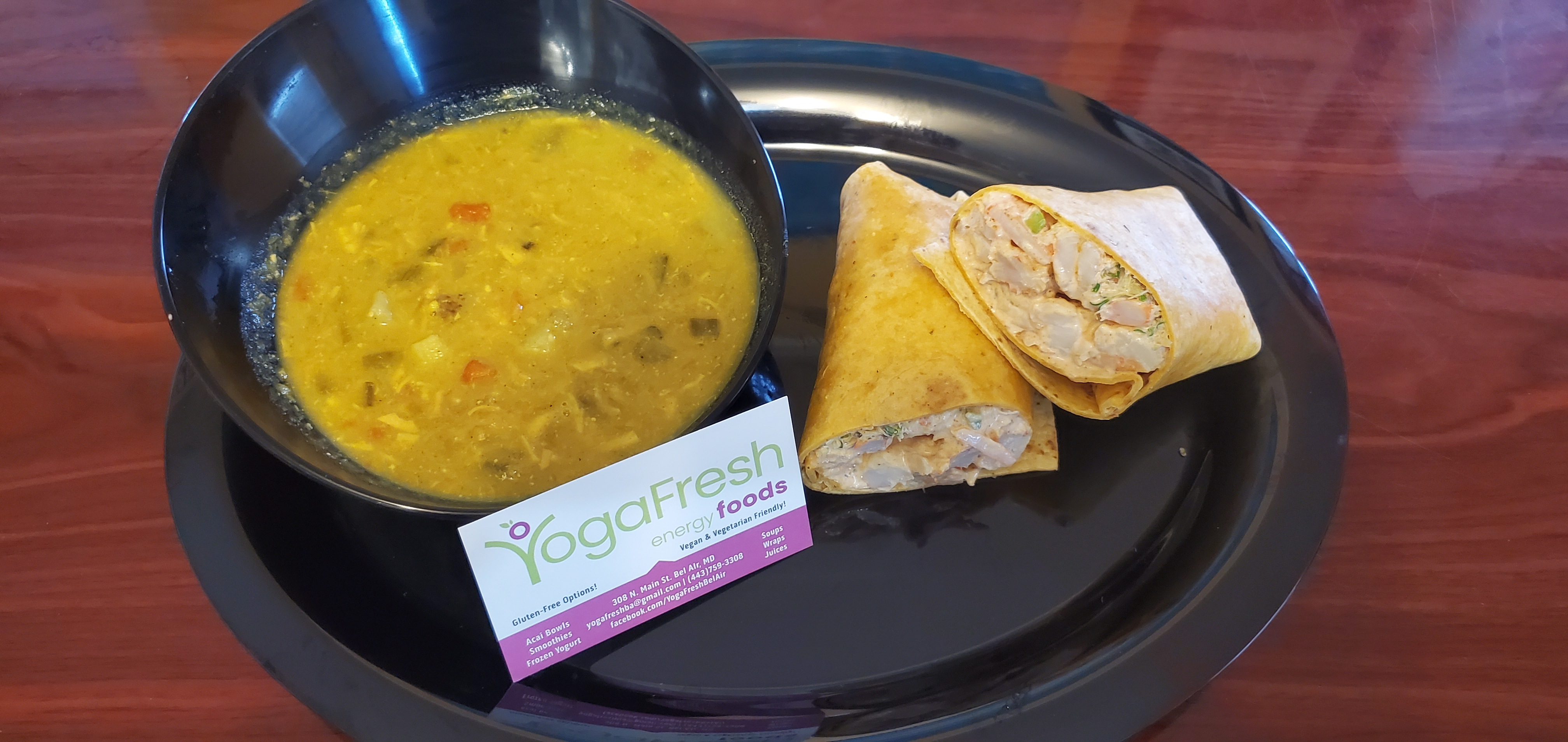 Order Cup of Soup and Wrap food online from Yogafresh store, Bel Air on bringmethat.com