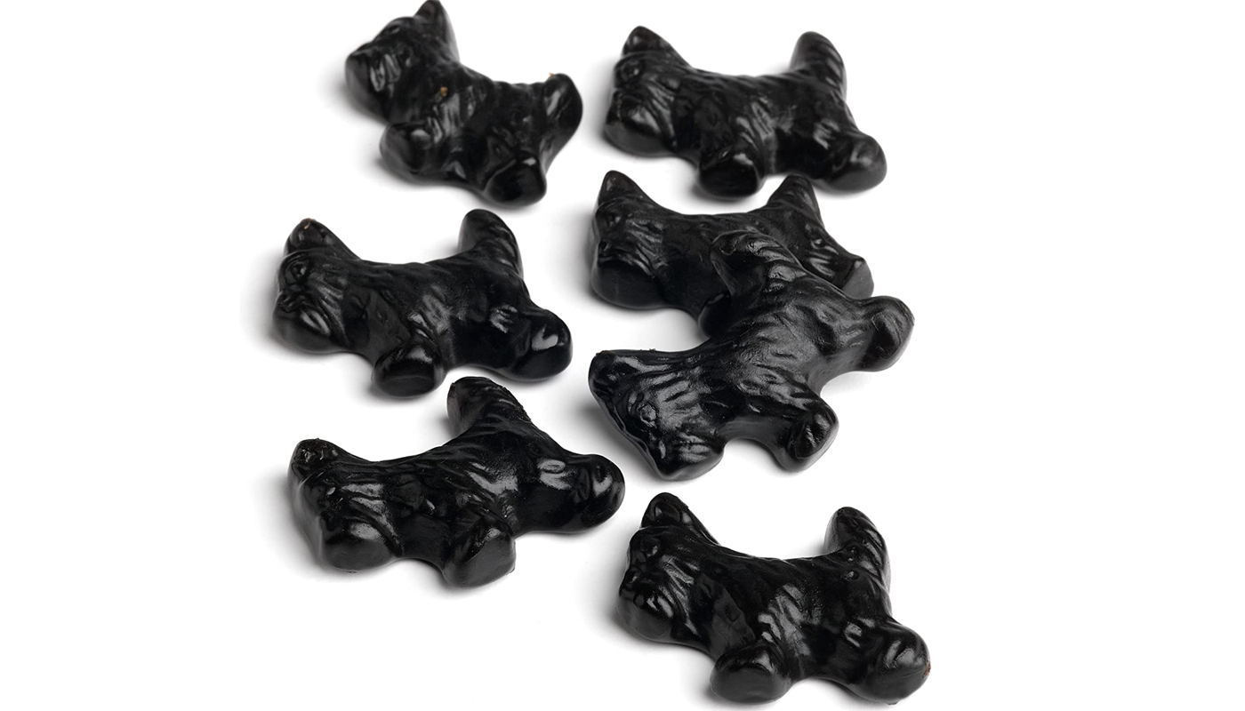 Order Black Licorice Scottie Dogs food online from Naper Nuts & Sweets store, Naperville on bringmethat.com