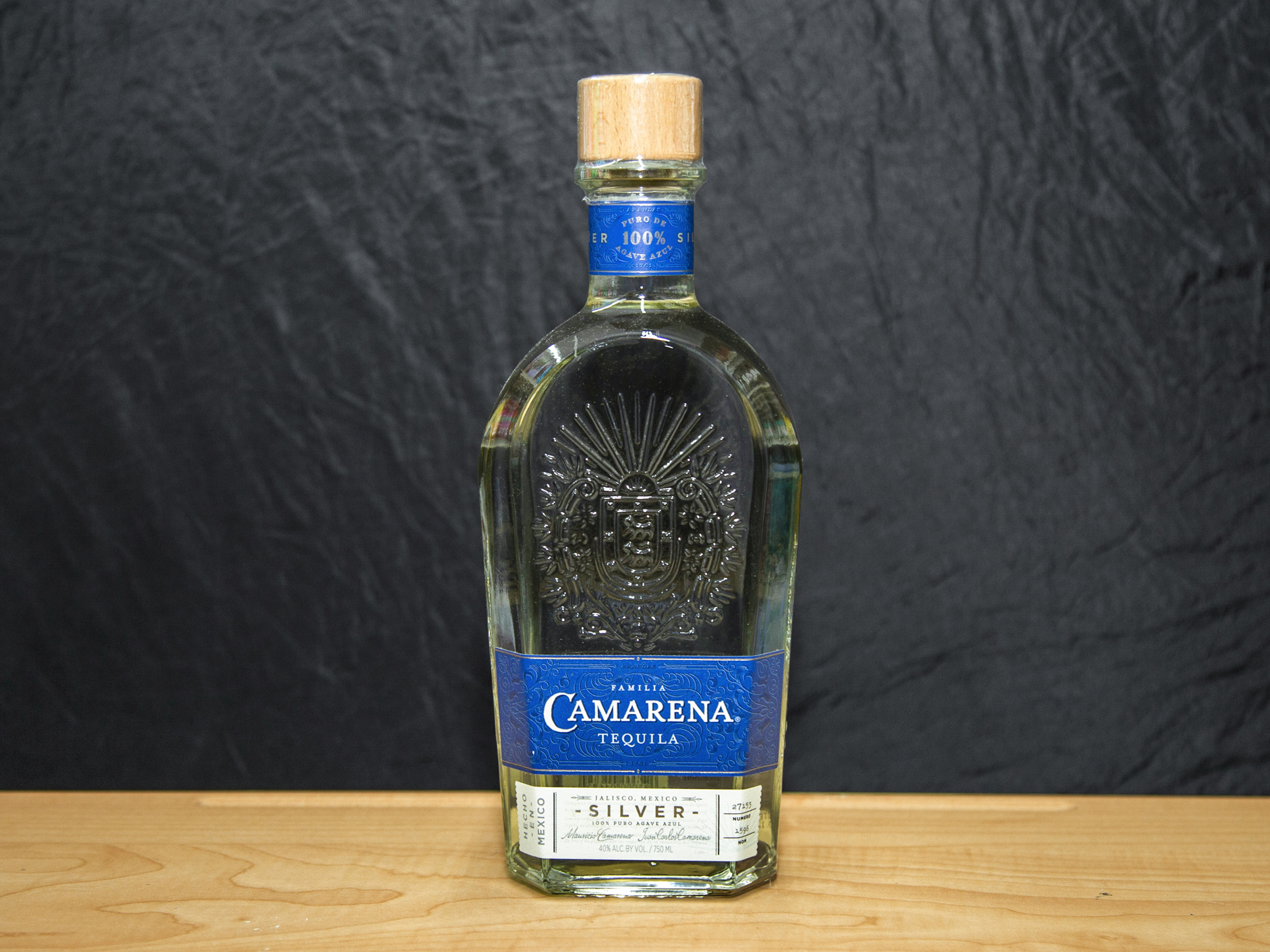 Order Camarena Silver, 750 ml. Tequila (40.0% ABV) food online from Platinum Star Food & Liquor store, Chicago on bringmethat.com