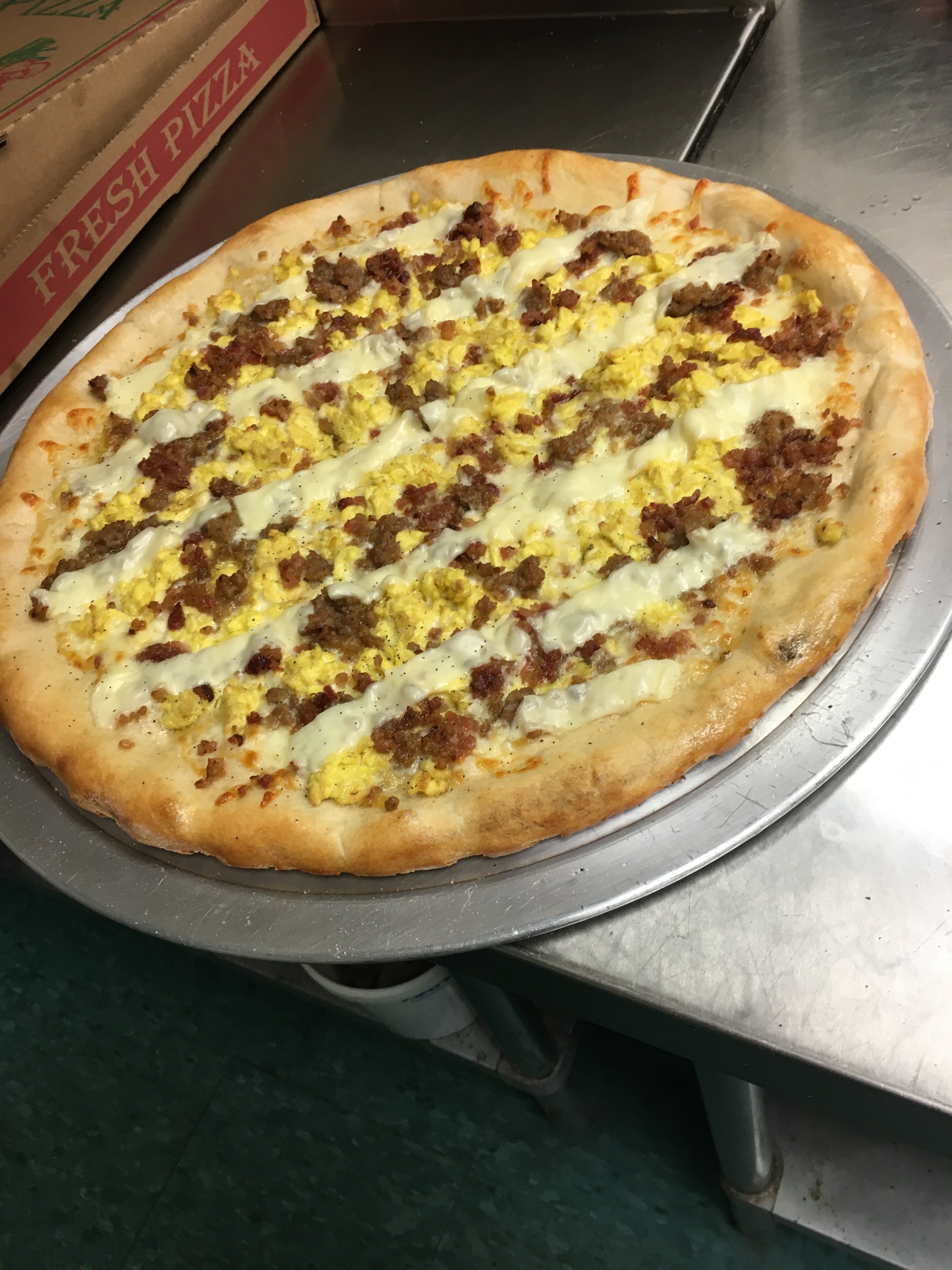 Order Breakfast Pizza - Personal 10" food online from Amore Pizza & Pasta store, Pottstown on bringmethat.com
