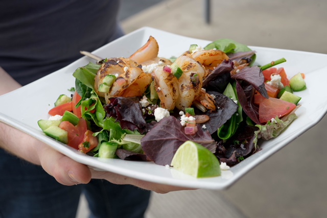 Order Grilled Shrimp Salad food online from Off The Boat Fish Grill store, Tustin on bringmethat.com